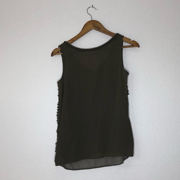 Sundance Green Ruffle Top size medium - Picture 7 of 7